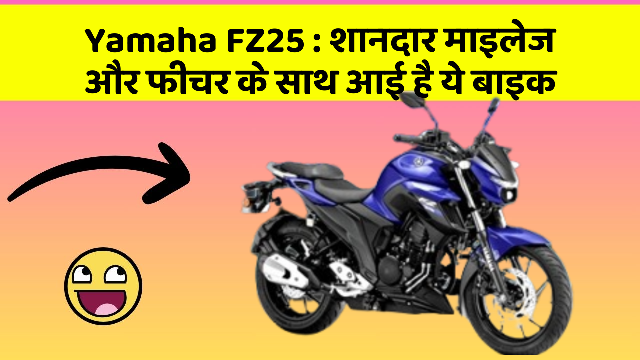Yamaha FZ25 : शानदार माइलेज और फीचर के साथ आई है ये बाइक